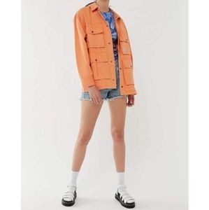 UO Derrek Snap Button Utility Jacket